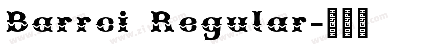 Barrci Regular字体转换